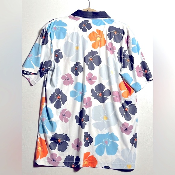 Swannies Mellblom Golf Polo Floral Men's Shirt - Multicolor Large - Picture 1 of 7